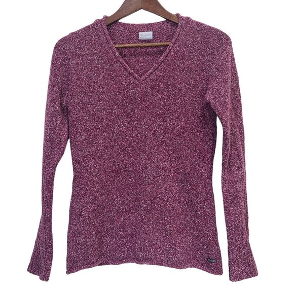 Columbia Sportswear Textured Knit Top Rolled Edge Sweater Womens Medium - Picture 1 of 9